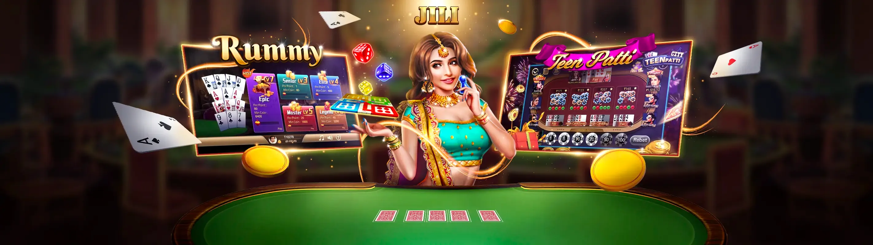 Hình ảnh tổng quan các trò chơi casino phổ biến tại 68 gb